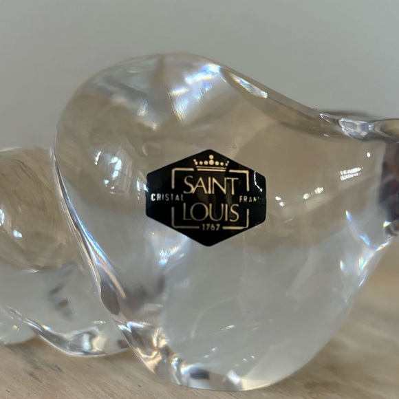Vintage Saint Louis France Crystal Shell Paperweight - Picture 4 of 10